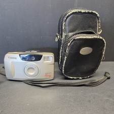 Vintage 1994 Canon Sure Shot 76 Zoom Date/SAF 38-76 mm camera With Case