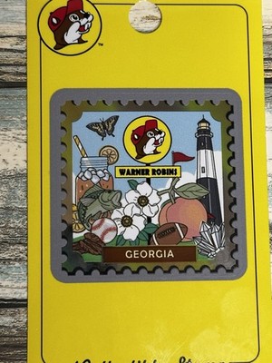 NEW Buc-ee's Collectible Sticker Passport Stamp from Warner Robbins, Georgia