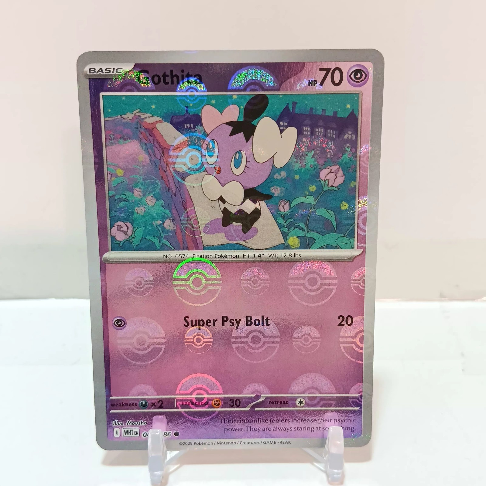Pokémon Gothita (Pokeball Pattern) 41/86 NM- White Flare