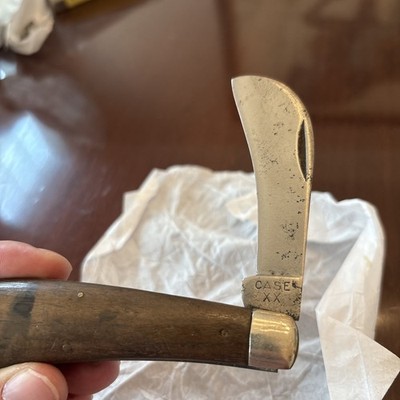 VINTAGE 1940-64 CASE XX 11011 WALNUT HANDLE HAWKBILL PRUNER KNIFE