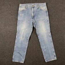 Vintage Y2K Wrangler 13MWZ Men's Jeans 36x30 Cowboy Cut Denim Made in Mexico