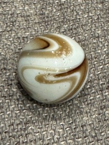Vintage Caramel Brown Swirl slag Glass Hot Rod Stick Shift Knob