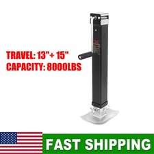 8000 Lbs Heavy Duty Weld On Square Adjustable Trailer Jack Tongue 15 13 Lift