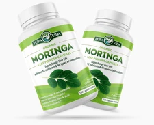 2x PURA VIDA MORINGA 240 Capsules SINGLE ORIGIN MORINGA LEAF POWDER
