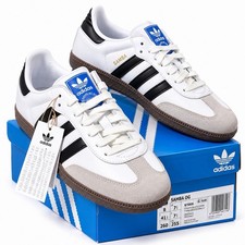 Adidas Samba OG B75806 Weiß Schwarz Grau – Neu mit Etikett & OVP – Gr. 41 1/3