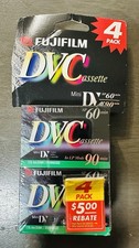4 Pack Fujifilm DVC Mini DV Camcorder Cassette Tapes 60 Min SP/90 LP New Sealed