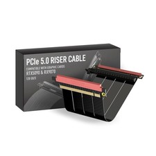 PCIe 5.0 Riser Cable for Vertical GPU Mount ITX Double Reverse 18cm Length