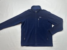 Patagonia Synchilla Full Zip Fleece Jacket Mens Large Dark Blue Regular Fit
