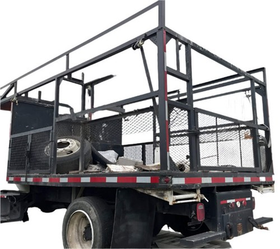 #ad MEDIUM DUTY CONCRETE BODY CONCRETE BEDFLATBED $6500.00