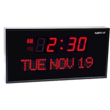 Ivation Jid0222red Digital Clock, Led, Rectangle, 22" W, Red