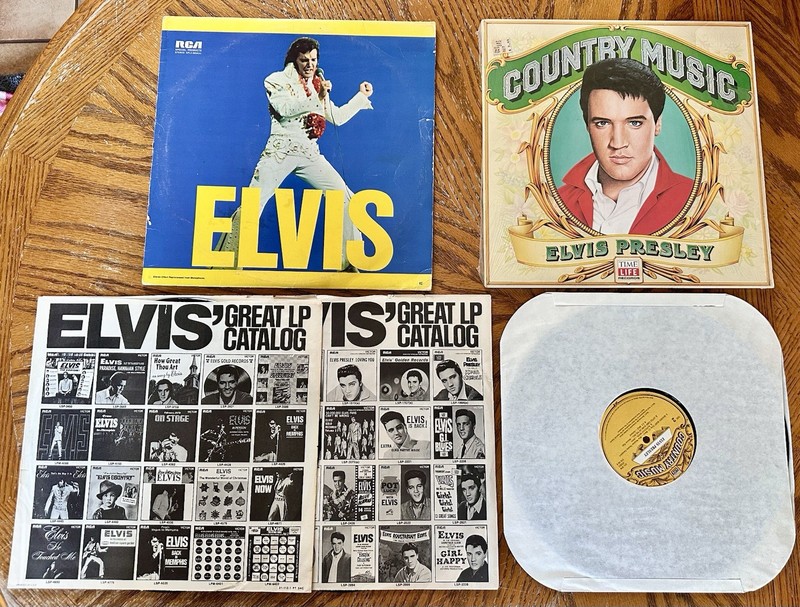 2 Vintage Elvis Presley Original Albums From 1973 & 1981.   Charity Auction!