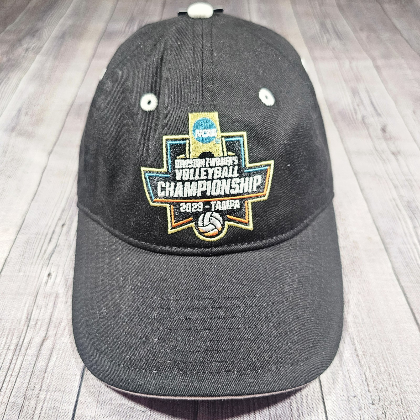 2023 NCAA Women's Volleyball D1 Champion Black Adjustable Strapback Hat