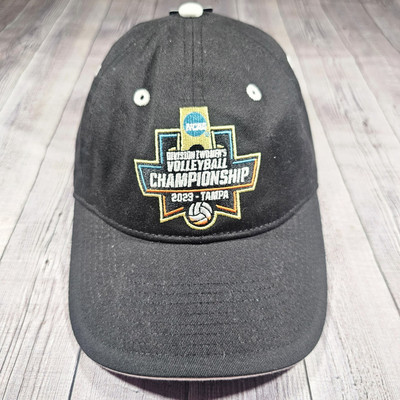 2023 NCAA Womens Volleyball Championship Division 1 Black Strapback Cap Hat