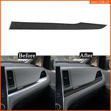 For Toyota Sienna 2015-2020 Real Carbon Fiber Co-pilot Passenger Air Cover Trim