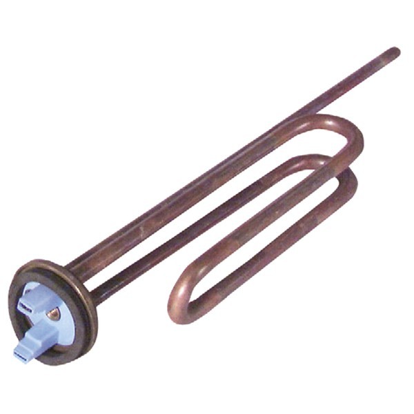 Résistance blindée DIFF 1500W droite avec bride filetée 1 pouce 1/4 L300mm