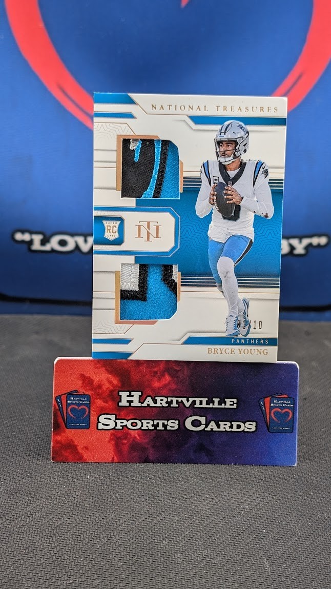 Bryce Young Panini National Treasures Century Materials #BYG Holo Gold