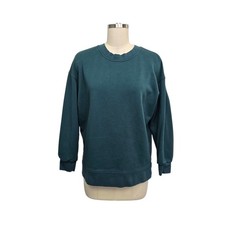 Lululemon Perfectly Oversized Crewneck Sweatshirt Teal Green Pullover Size Med 8