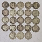 23x Barber Dime Lot Mixed Date partial roll G VG F