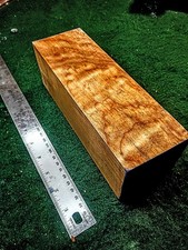 Figured Maple Turning Blank 9 x 3 x 3 Bowl Vessel Wood Block