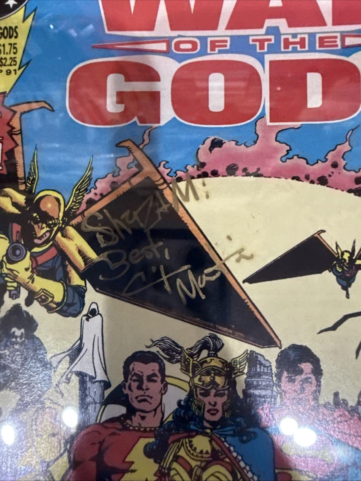 D.C. Comics War of the Gods #1 CGC 9.2 Ss Cynthia Martin Shazam Auto Signed - Image 4 of 4