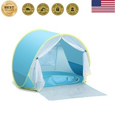 Infant Portable Beach Tent - Easy Pop-Up UV Shelter with Mesh for Toddlers, 47"