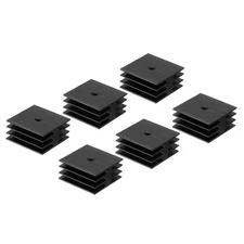 Rectifier Diode Radiator, 6 Pcs Bridge Rectifier Diodes Radiator, Black