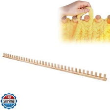 78'' Wooden Loom Frame for DIY Handcraft Art Tools, Throw Blankets Chunky Kni