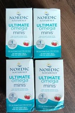 4x Nordic Naturals Ultimate Omega Mini Soft Gels Fish Oil 240 Total Exp 2028