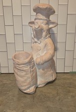 Vintage Fleur de lis Pig Chef  Utensil Holder French Country Kitchen