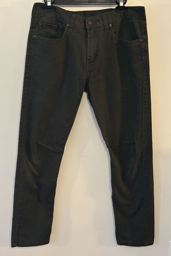 Levi’s 502 Jeans Olive Green Straight Leg Pants Size Tag 32x32 (measures 29.5”) - Picture 3 of 9