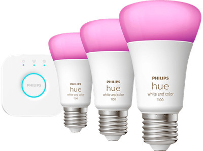 PHILIPS Hue White und Col. Amb. E27 3x1100 3er Starter Set *NEU&OVP*