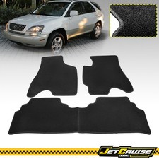 Fits 99-03 Lexus Rx300 Rx330 4dr Black Nylon Front Rear Car Floor Mats 3pcs
