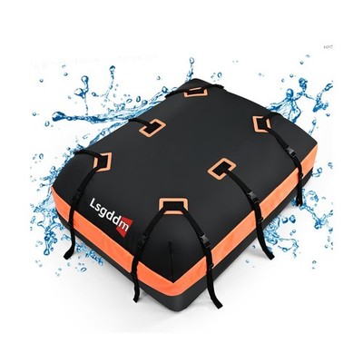 Roof Bag, Waterproof Soft Car Top Carrier Without Rack, 21 Cubic Feet Cargo C...