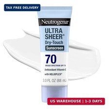 Neutrogena Ultra Sheer Dry-Touch Sunscreen Lotion SPF 70, Broad Spectrum, Water
