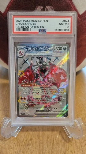 PSA 8 Charizard ex 074 Graded Pokemon Card