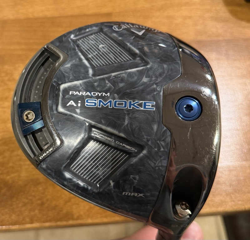 Callaway Paradym Ai Smoke Max Driver Club Head 9* w/ Headcover, Black/Blue