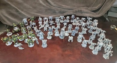 Vintage 80s 90s Ral Partha Battletech Miniatures Lot of 75+ Figures With Case