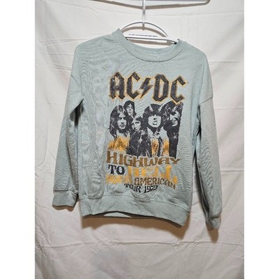 ACDC Highway To Hell American Tour 1979 Graphic Sweatshirt Kids Size S