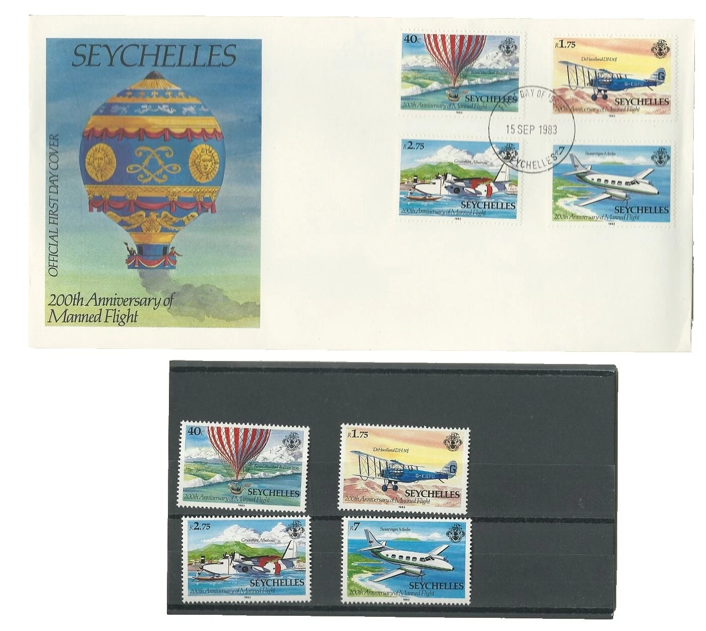 Mint Never Hinged/MNH First Day Cover Seychelles Stamps (1976-Now)