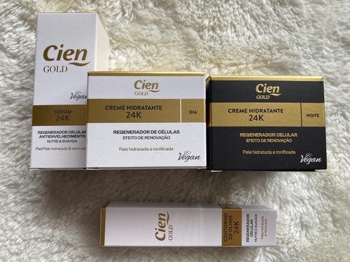Cien Cream Gold 24K , day , night , serum , eyes Pack x 4 - Imagen 2 de 3
