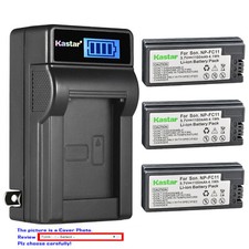 Kastar Battery LCD Wall Charger for Sony NP-FC10 BC-VC10 Sony Cyber-shot DSC-V1