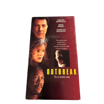 Outbreak VHS VCR 1995 Dustin Hoffman & Rene Russo Vintage VHS Tape