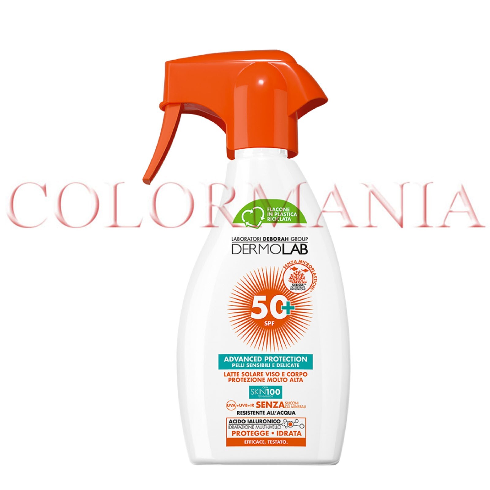 DERMOLAB LATTE SOLARE SPRAY ADVANCED PROTECTION VISO E COPO SPF 50+ SPRAY 250 ML
