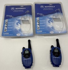 Motorola Talkabout T5100 2-Way Radio Set of 2 Cobalt Blue Walkie-Talkies READ
