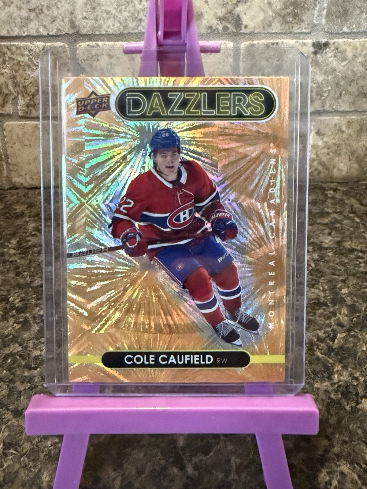 2021-22 Upper Deck Series 1 - Dazzlers Orange #DZ-25 Cole Caufield Canadiens