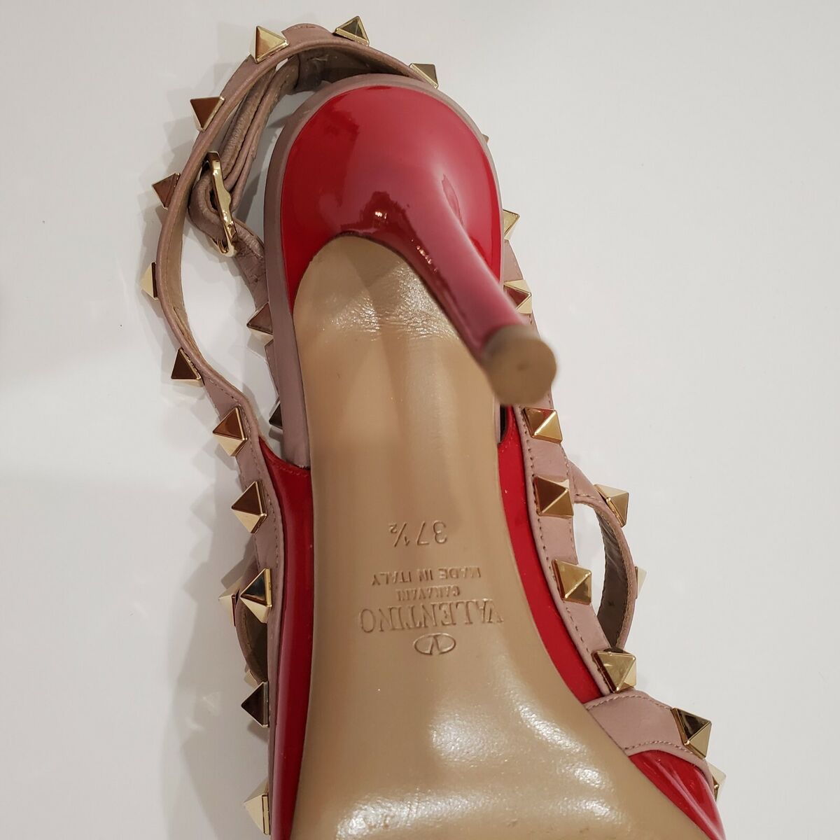 100% AUTHENTIC VALENTINO GARAVANI ANKLE STRAP RED LEATHER 100% AUTHENTIC VALENTINO GARAVANI ANKLE STRAP RED LEATHER
