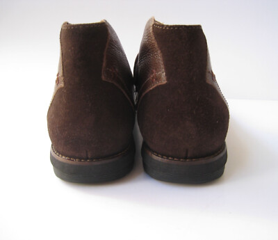 MASSIMO MATTEO BROWN LEATHER CHUKKA BOOT MEN display picture 2
