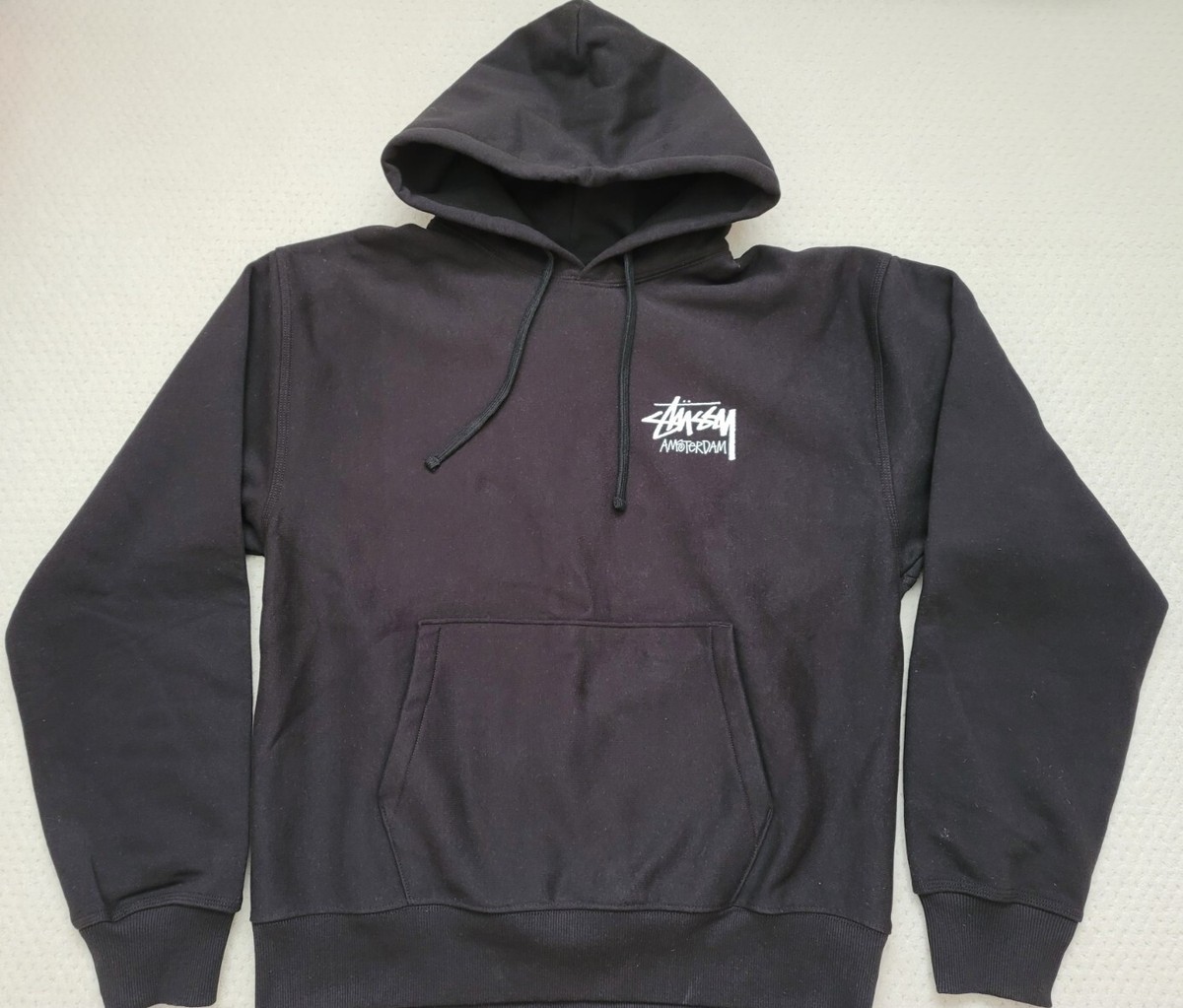 NWT Stussy AMSTERDAM Holland chapter black pullover hoodie XL | eBay