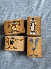 Vintage Looney Tunes stamps lot Sylvester, Road runner, Tasmanian Devil