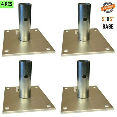 5x5'' Scaffold Base Plates for Portable Baker Style Scaffolding Galvanized Finish